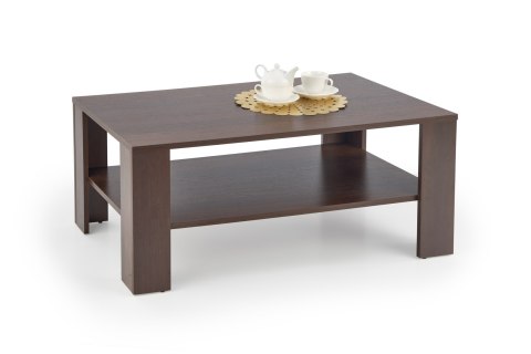 Halmar ława KWADRO prostokątna MDF laminowany ciemny orzech z półką 110x65 Halmar ława KWADRO prostokątna MDF laminowany ciemny orzech z półką 110x65