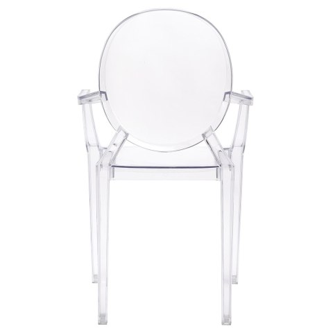 King Home Krzesło LOUIS transparentne - poliwęglan wygodne i wytrzymałe King Home Krzesło LOUIS transparentne - poliwęglan wygodne i wytrzymałe