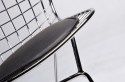 KRZESŁO NET SOFT METAL CHROMOWANY - CZARNA PODUSZKA EKOSKÓRA King Home NA PŁOZACH KRZESŁO NET SOFT METAL CHROMOWANY - CZARNA PODUSZKA EKOSKÓRA King Home NA PŁOZACH
