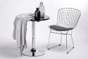 KRZESŁO NET SOFT METAL CHROMOWANY - CZARNA PODUSZKA EKOSKÓRA King Home NA PŁOZACH KRZESŁO NET SOFT METAL CHROMOWANY - CZARNA PODUSZKA EKOSKÓRA King Home NA PŁOZACH