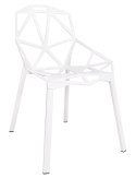 King Home Krzesło SPLIT PREMIUM białe - aluminium, nogi białe nowoczesne i wygodne King Home Krzesło SPLIT PREMIUM białe - aluminium, nogi białe nowoczesne i wygodne
