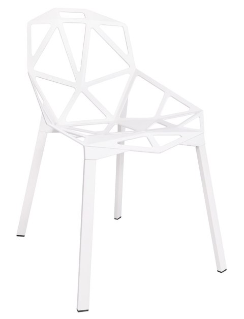 King Home Krzesło SPLIT PREMIUM białe - aluminium, nogi białe nowoczesne i wygodne King Home Krzesło SPLIT PREMIUM białe - aluminium, nogi białe nowoczesne i wygodne