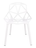 King Home Krzesło SPLIT PREMIUM białe - aluminium, nogi białe nowoczesne i wygodne King Home Krzesło SPLIT PREMIUM białe - aluminium, nogi białe nowoczesne i wygodne
