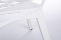 King Home Krzesło SPLIT PREMIUM białe - aluminium, nogi białe nowoczesne i wygodne King Home Krzesło SPLIT PREMIUM białe - aluminium, nogi białe nowoczesne i wygodne