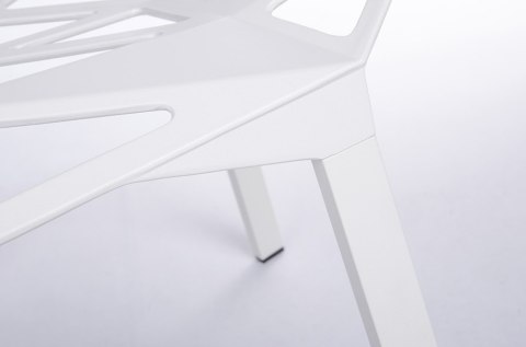 King Home Krzesło SPLIT PREMIUM białe - aluminium, nogi białe nowoczesne i wygodne King Home Krzesło SPLIT PREMIUM białe - aluminium, nogi białe nowoczesne i wygodne