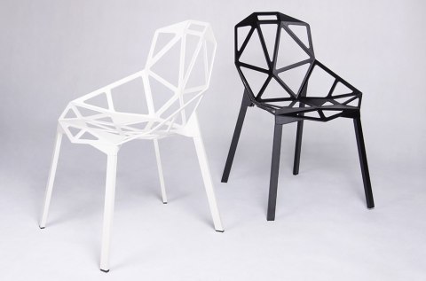 King Home Krzesło SPLIT PREMIUM białe - aluminium, nogi białe nowoczesne i wygodne King Home Krzesło SPLIT PREMIUM białe - aluminium, nogi białe nowoczesne i wygodne