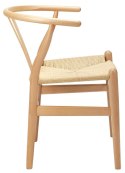 King Home Krzesło WISHBONE natural - lite drewno bukowe, naturalne włókno King Home Krzesło WISHBONE natural - lite drewno bukowe, naturalne włókno