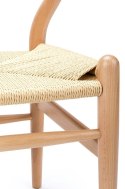 King Home Krzesło WISHBONE natural - lite drewno bukowe, naturalne włókno King Home Krzesło WISHBONE natural - lite drewno bukowe, naturalne włókno