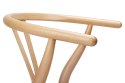 King Home Krzesło WISHBONE natural - lite drewno bukowe, naturalne włókno King Home Krzesło WISHBONE natural - lite drewno bukowe, naturalne włókno