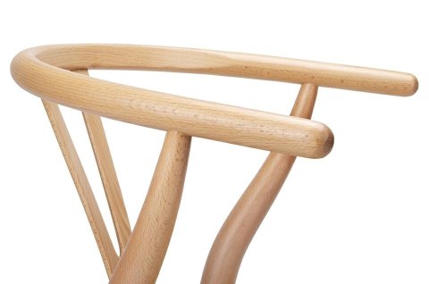 King Home Krzesło WISHBONE natural - lite drewno bukowe, naturalne włókno King Home Krzesło WISHBONE natural - lite drewno bukowe, naturalne włókno