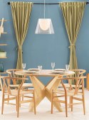 King Home Krzesło WISHBONE natural - lite drewno bukowe, naturalne włókno King Home Krzesło WISHBONE natural - lite drewno bukowe, naturalne włókno