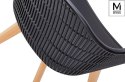 KRZESŁO Z PODŁOKIETNIKAMI BASKET ARM WOOD MODESTO CZARNE - polipropylen nogi JESIONOWE OPARCIE SIATKA KRZESŁO Z PODŁOKIETNIKAMI BASKET ARM WOOD MODESTO CZARNE - polipropylen nogi JESIONOWE OPARCIE SIATKA