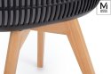 KRZESŁO Z PODŁOKIETNIKAMI BASKET ARM WOOD MODESTO CZARNE - polipropylen nogi JESIONOWE OPARCIE SIATKA KRZESŁO Z PODŁOKIETNIKAMI BASKET ARM WOOD MODESTO CZARNE - polipropylen nogi JESIONOWE OPARCIE SIATKA