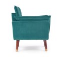 Halmar REZZO fotel wypoczynkowy ciemny zielony tkanina