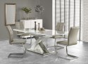 STÓŁ ROZKŁADANY SANDOR 2 160-220x90 HALMAR PROSTOKĄTNY SZKŁO POPIELATY MDF BIAŁY stal NIERDZEWNA STÓŁ ROZKŁADANY SANDOR 2 160-220x90 HALMAR PROSTOKĄTNY SZKŁO POPIELATY MDF BIAŁY stal NIERDZEWNA