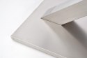 Halmar stół rozkładany SANDOR prostokątny biały lakier 160-220 MDF lakierowany stal nierdzewna