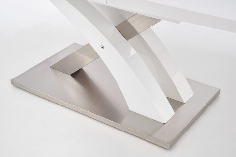 Halmar stół rozkładany SANDOR prostokątny biały lakier 160-220 MDF lakierowany stal nierdzewna Halmar stół rozkładany SANDOR prostokątny biały lakier 160-220 MDF lakierowany stal nierdzewna