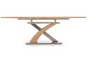 Halmar stół rozkładany SANDOR dąb sonoma MDF lakier 160-220x90 stal nierdzewna do jadalni Halmar stół rozkładany SANDOR dąb sonoma MDF lakier 160-220x90 stal nierdzewna do jadalni