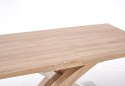 Halmar stół rozkładany SANDOR dąb sonoma MDF lakier 160-220x90 stal nierdzewna do jadalni Halmar stół rozkładany SANDOR dąb sonoma MDF lakier 160-220x90 stal nierdzewna do jadalni