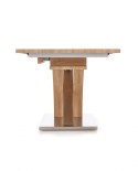 Halmar stół rozkładany SANDOR dąb sonoma MDF lakier 160-220x90 stal nierdzewna do jadalni Halmar stół rozkładany SANDOR dąb sonoma MDF lakier 160-220x90 stal nierdzewna do jadalni