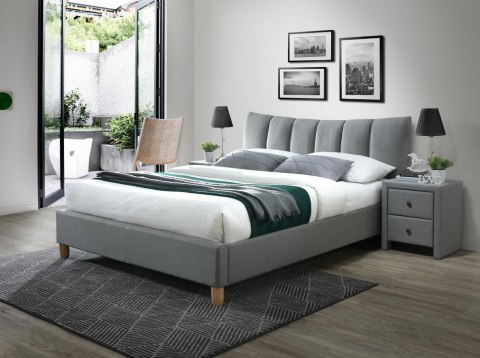 Halmar łóżko SANDY 2 160x200 sypialniane tapicerowane tkanina popiel drewno lite buk Halmar łóżko SANDY 2 160x200 sypialniane tapicerowane tkanina popiel drewno lite buk