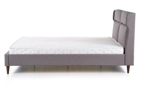 Halmar łóżko podwójne SANTINO 160x200 tapicerka tkanina popiel drewno lite orzech Halmar łóżko podwójne SANTINO 160x200 tapicerka tkanina popiel drewno lite orzech