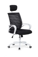 FOTEL OBROTOWY PRACOWNICZY SOCKET Halmar TILT biało-czarny TKANINA MEMBRANOWA SIATKA FOTEL OBROTOWY PRACOWNICZY SOCKET Halmar TILT biało-czarny TKANINA MEMBRANOWA SIATKA