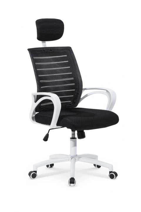 FOTEL OBROTOWY PRACOWNICZY SOCKET Halmar TILT biało-czarny TKANINA MEMBRANOWA SIATKA FOTEL OBROTOWY PRACOWNICZY SOCKET Halmar TILT biało-czarny TKANINA MEMBRANOWA SIATKA