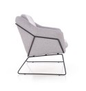 Halmar SOFT 2 XL fotel wypoczynkowy podwójny czarny stelaż, jasny popiel Halmar SOFT 2 XL fotel wypoczynkowy podwójny czarny stelaż, jasny popiel