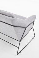 Halmar SOFT 2 XL fotel wypoczynkowy podwójny czarny stelaż, jasny popiel Halmar SOFT 2 XL fotel wypoczynkowy podwójny czarny stelaż, jasny popiel
