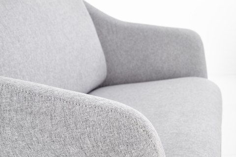 Halmar SOFT 2 XL fotel wypoczynkowy podwójny czarny stelaż, jasny popiel Halmar SOFT 2 XL fotel wypoczynkowy podwójny czarny stelaż, jasny popiel
