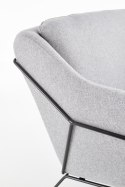 Halmar SOFT 2 XL fotel wypoczynkowy podwójny czarny stelaż, jasny popiel Halmar SOFT 2 XL fotel wypoczynkowy podwójny czarny stelaż, jasny popiel