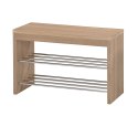 ŁAWKA STOJAK NA BUTY SZAFKA ST7 Halmar DĄB SONOMA MDF laminat stal chromowana 80x30 ŁAWKA STOJAK NA BUTY SZAFKA ST7 Halmar DĄB SONOMA MDF laminat stal chromowana 80x30