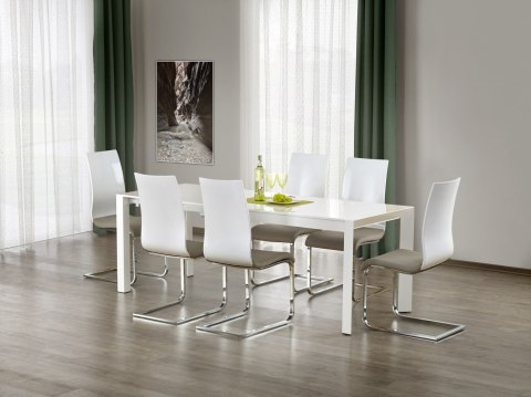 Halmar stół STANFORD XL prostokątny rozkładany 160-250x80 biały MDF lakierowany / stal malowana Halmar stół STANFORD XL prostokątny rozkładany 160-250x80 biały MDF lakierowany / stal malowana