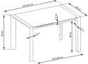 Halmar stół STANFORD XL prostokątny rozkładany 160-250x80 biały MDF lakierowany / stal malowana Halmar stół STANFORD XL prostokątny rozkładany 160-250x80 biały MDF lakierowany / stal malowana