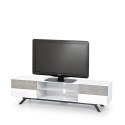 Halmar STONNO RTV1 biały / beton Halmar STONNO RTV1 biały / beton