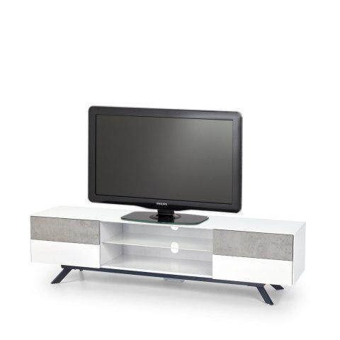 Halmar STONNO RTV1 biały / beton Halmar STONNO RTV1 biały / beton