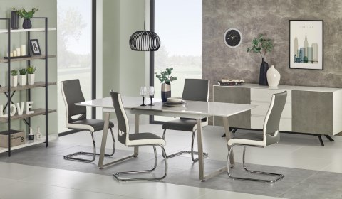Halmar THOMAS stół rozkładany biały / beton Halmar THOMAS stół rozkładany biały / beton