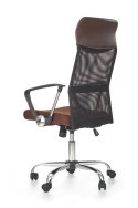 FOTEL PRACOWNICZY NA KÓŁKACH TILT OBROTOWY VIRE Halmar BRĄZOWY TKANINA + SIATKA DO BIURKA FOTEL PRACOWNICZY NA KÓŁKACH TILT OBROTOWY VIRE Halmar BRĄZOWY TKANINA + SIATKA DO BIURKA