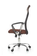 FOTEL PRACOWNICZY NA KÓŁKACH TILT OBROTOWY VIRE Halmar BRĄZOWY TKANINA + SIATKA DO BIURKA FOTEL PRACOWNICZY NA KÓŁKACH TILT OBROTOWY VIRE Halmar BRĄZOWY TKANINA + SIATKA DO BIURKA
