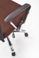 FOTEL PRACOWNICZY NA KÓŁKACH TILT OBROTOWY VIRE Halmar BRĄZOWY TKANINA + SIATKA DO BIURKA FOTEL PRACOWNICZY NA KÓŁKACH TILT OBROTOWY VIRE Halmar BRĄZOWY TKANINA + SIATKA DO BIURKA