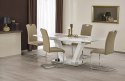 HALMAR stół VISION biały MDF lakier stal nierdzewna prostokątny rozkładany 160-200x90 HALMAR stół VISION biały MDF lakier stal nierdzewna prostokątny rozkładany 160-200x90