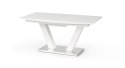 HALMAR stół VISION biały MDF lakier stal nierdzewna prostokątny rozkładany 160-200x90 HALMAR stół VISION biały MDF lakier stal nierdzewna prostokątny rozkładany 160-200x90