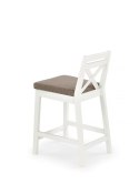 Halmar BORYS LOW krzesło barowe niskie biały / tap. Inari 23