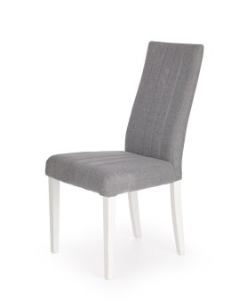 Halmar DIEGO krzesło do jadalni biały / tap. Inari 91(jasny szary)