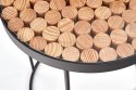 Halmar ława NATURO 2 modrzew-lite drewno naturalny / czarny stal fi 47 Halmar ława NATURO 2 modrzew-lite drewno naturalny / czarny stal fi 47