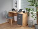BIURKO PROSTE ELMO DĄB WOTAN / ANTRACYT PŁYTA LAMINOWANA 120x55 Halmar BIURKO PROSTE ELMO DĄB WOTAN / ANTRACYT PŁYTA LAMINOWANA 120x55 Halmar