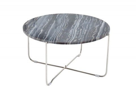 INVICTA stolik NOBEL srebrny - marmur, metal fi62 INVICTA stolik NOBEL srebrny - marmur, metal fi62