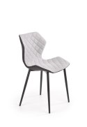 Halmar K389 krzesło czarne / popielate tkanina+ekoskóra+stal Halmar K389 krzesło czarne / popielate tkanina+ekoskóra+stal