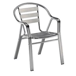 Resol Krzesło Edge z podłokietnikami aluminium